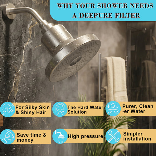 Filtered Shower Head Set (with 2 Cartridges)